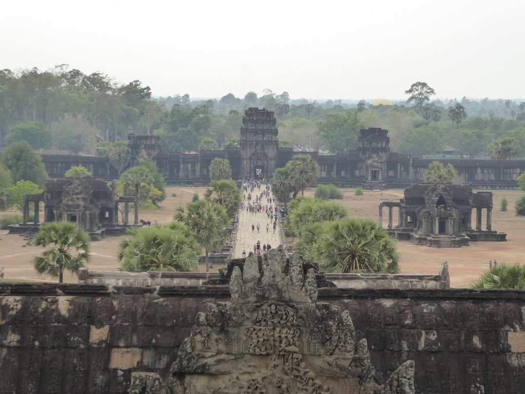 The view from the top of Angkor Wat